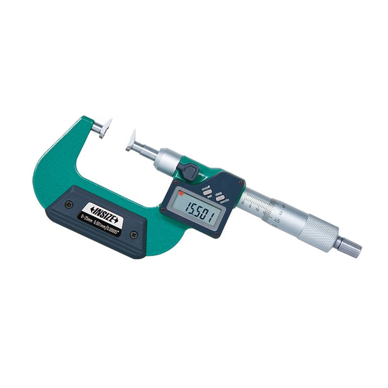 میکرومتر فکی دیجیتال اینسایز 3583 با دوک غیرچرخان و نمایشگر دیجیتال