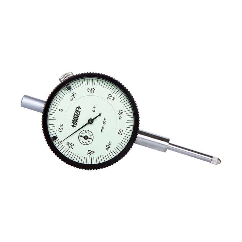 ساعت اندیکاتور اینچی INSIZE 2307 با صفحهٔ مدرج اینچی و پشت گوشواره‌دار
