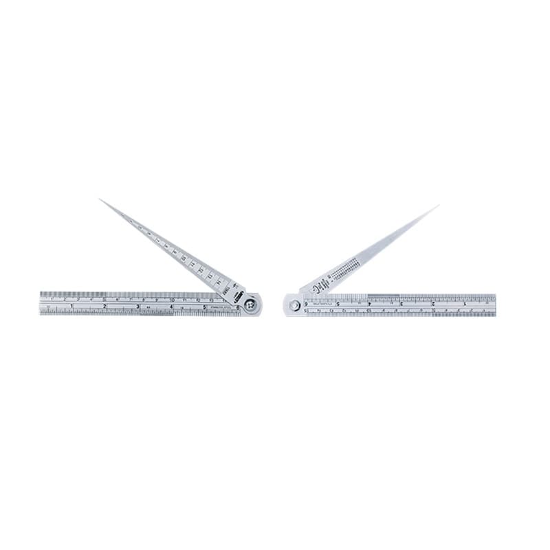 تصویر 1 از گالری ست خط کش مخروطی و فولادی اینسایز، کد 4829-1