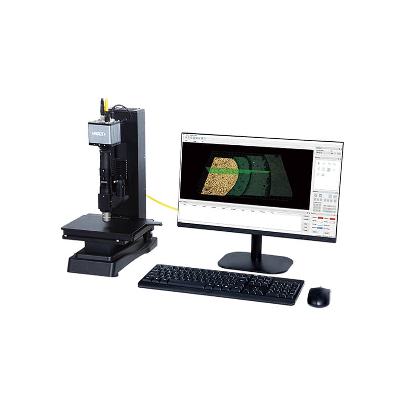 میکروسکوپ اندازه‌گیری سه‌بعدی اینسایز 5323-D215 با محور Z موتوری، میز نمونه و خروجی تصویر
