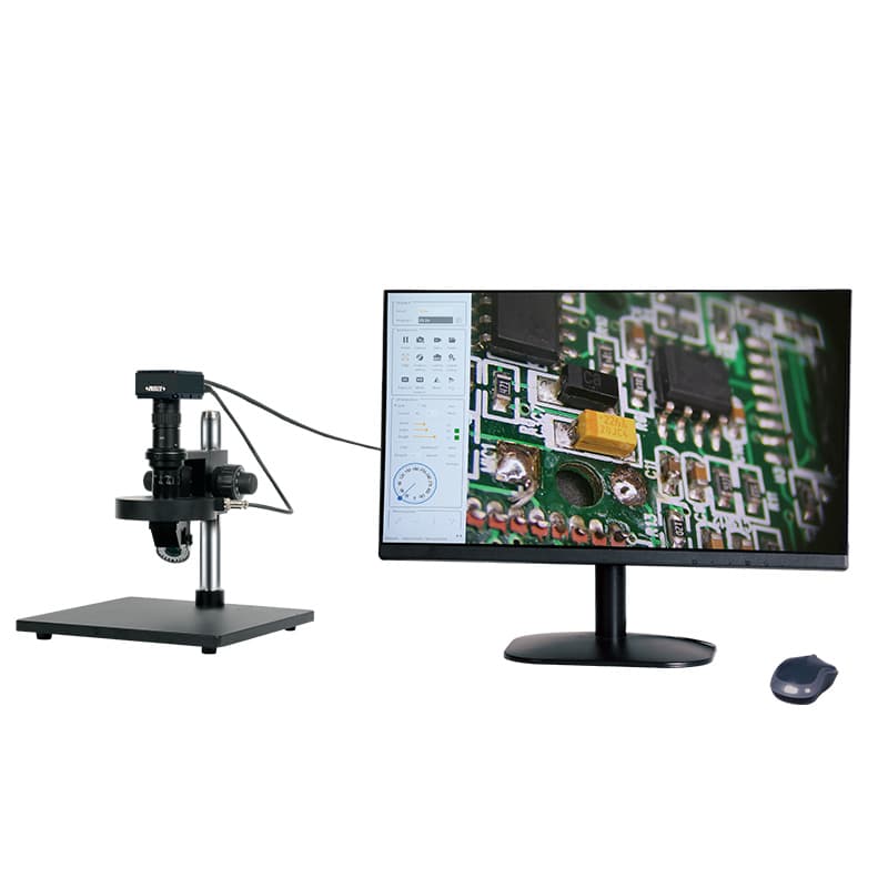 میکروسکوپ دیجیتال 4K اینسایز 5327-MD10 با پایه، نمایشگر ۲۷ اینچ و ماوس